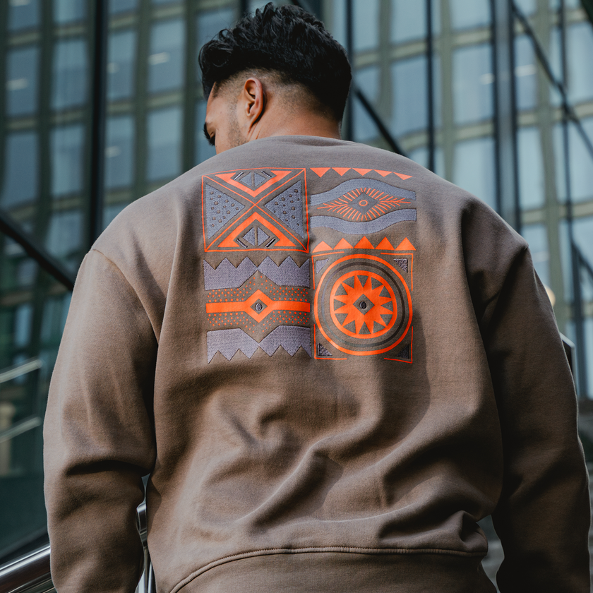Defqon.1 Mocha Oversized Crewneck-Q-dance Store - Hardstyle merchandise