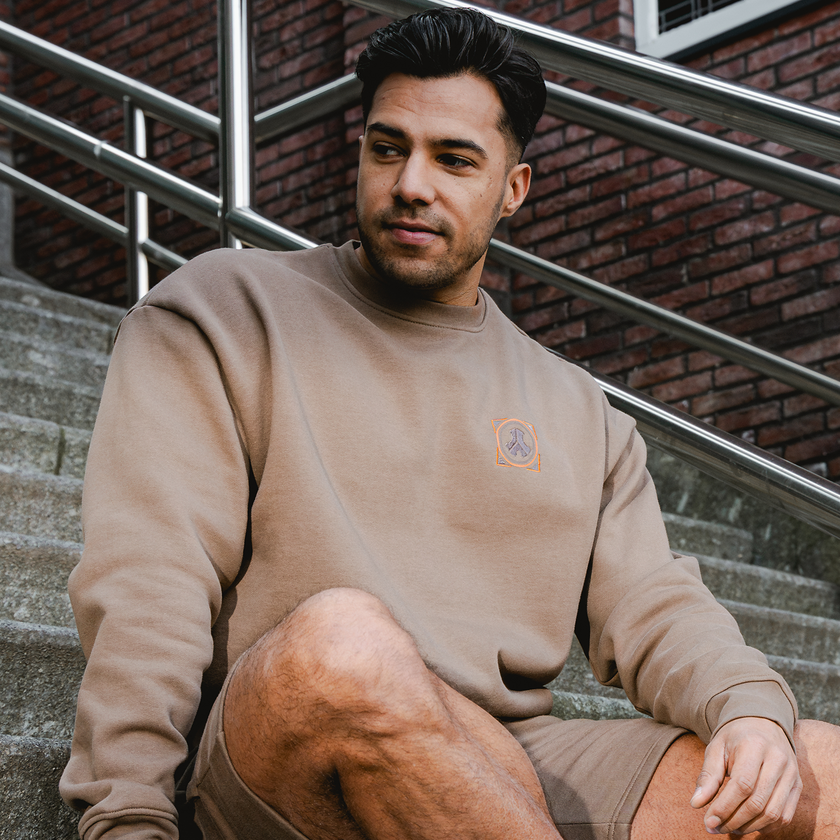 Defqon.1 Mocha Oversized Crewneck-Q-dance Store - Hardstyle merchandise