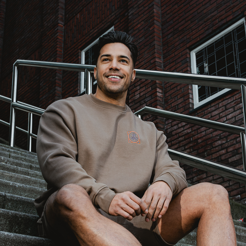 Defqon.1 Mocha Oversized Crewneck-Q-dance Store - Hardstyle merchandise