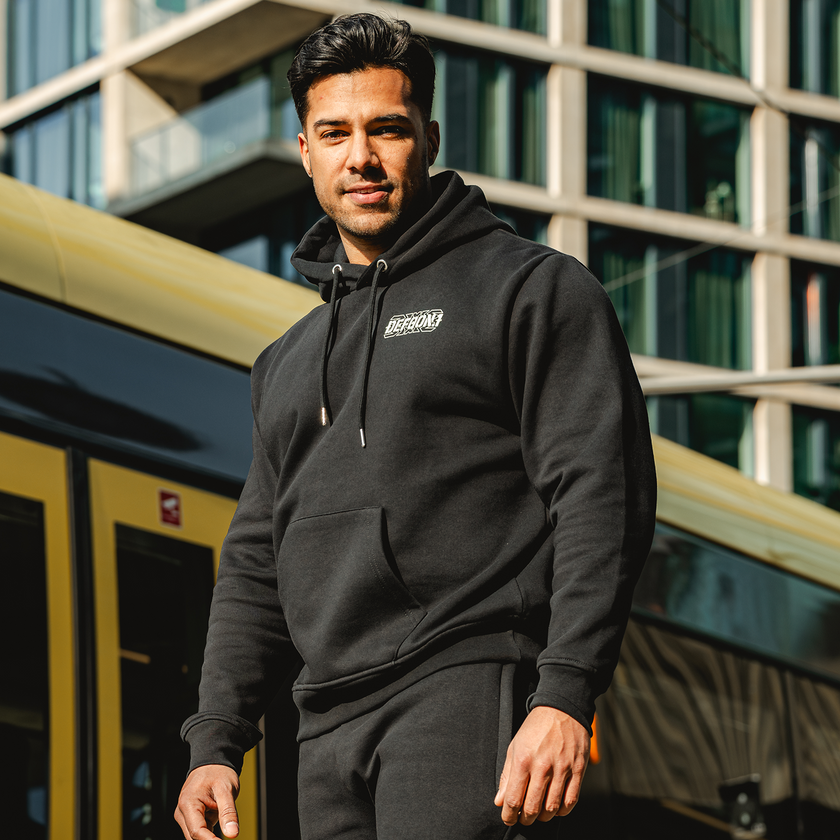 Defqon.1 Lime black Boxy Hoodie-Q-dance Store - Hardstyle merchandise