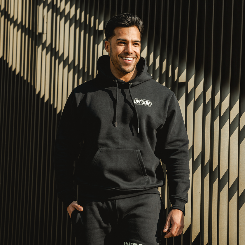 Defqon.1 Lime black Boxy Hoodie-Q-dance Store - Hardstyle merchandise