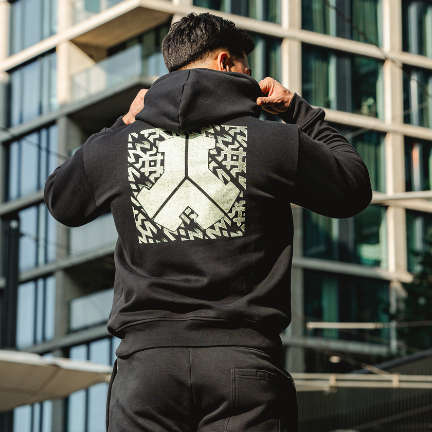 Defqon.1 Lime black Boxy Hoodie-Q-dance Store - Hardstyle merchandise