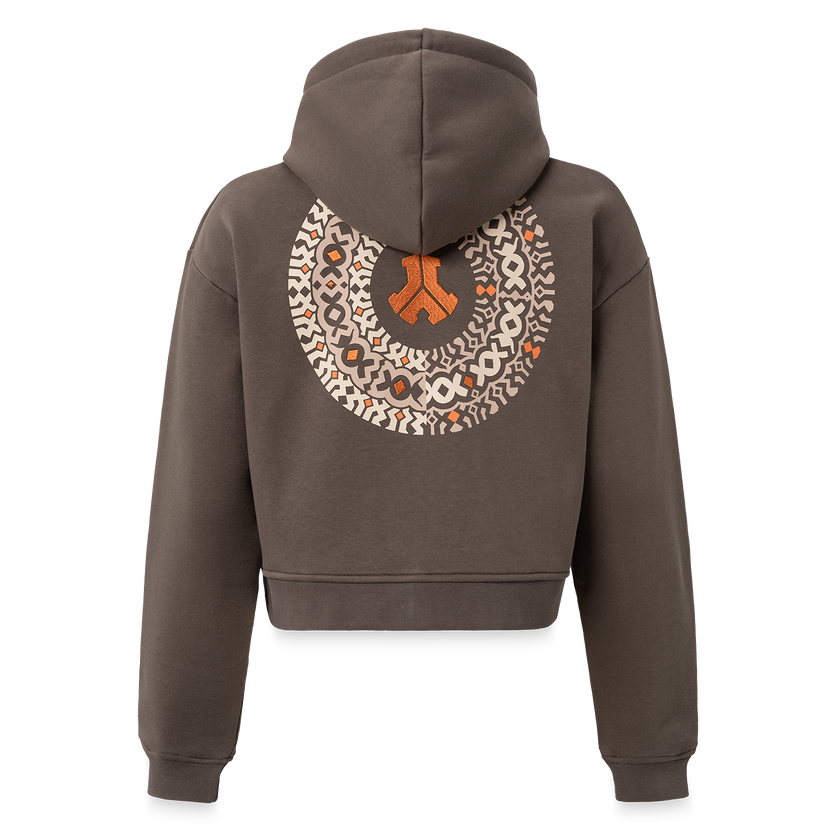 Defqon.1 Mole grey cropped Hooded zip-Q-dance Store - Hardstyle merchandise