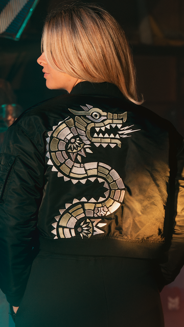 Cropped Bomber Jacket image