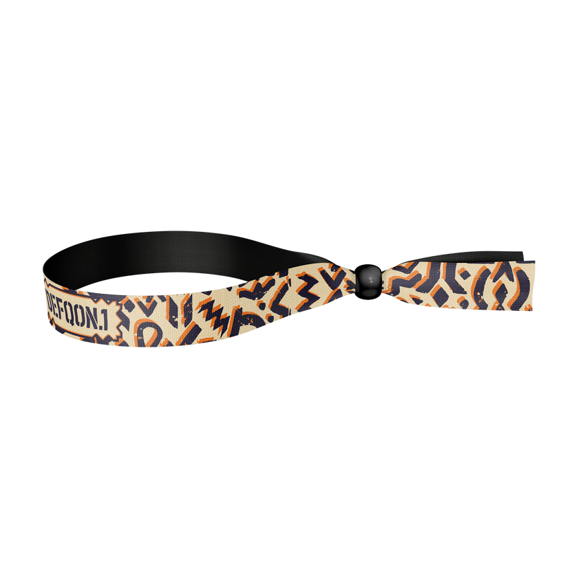 Defqon.1 Woven bracelet beige