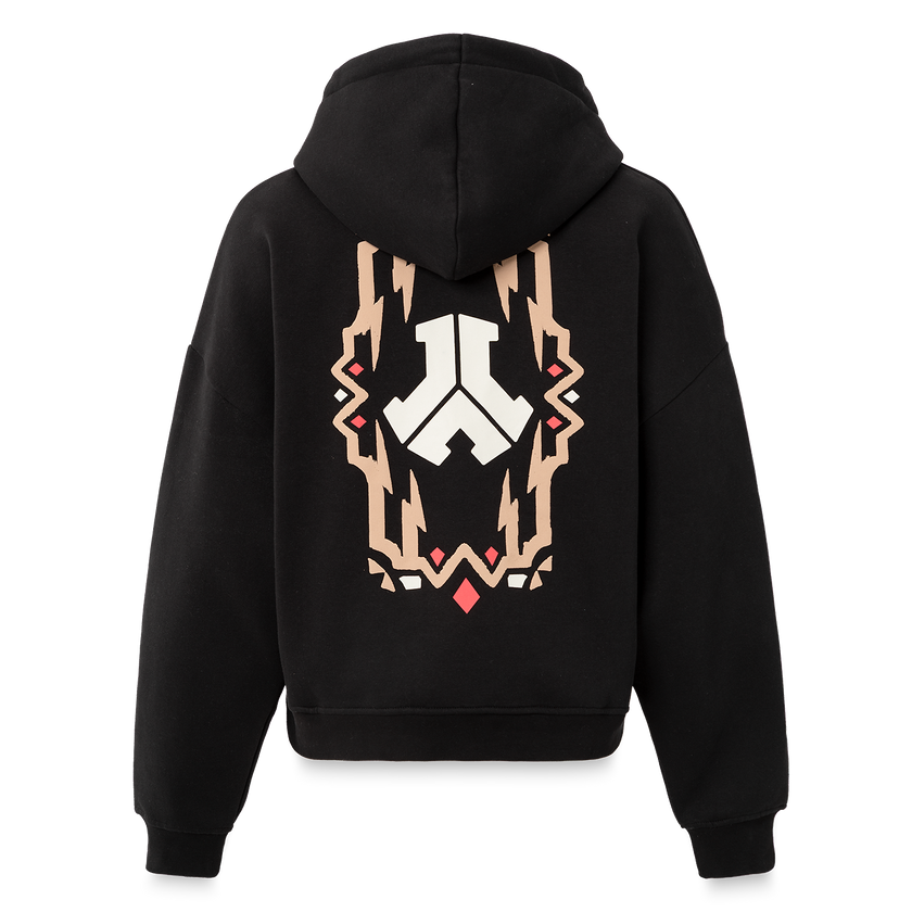 Defqon.1 Hooded Sweater Boyfriend Event Black/Red Women