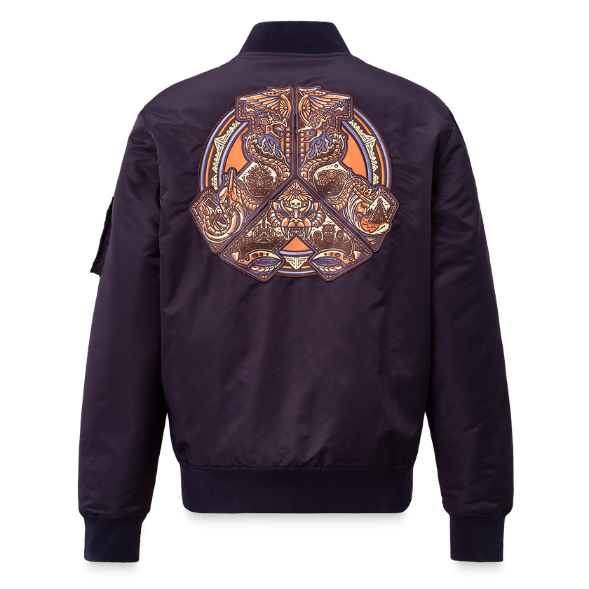Defqon.1 Bomber Jacket Legends 25 Years Plum Color