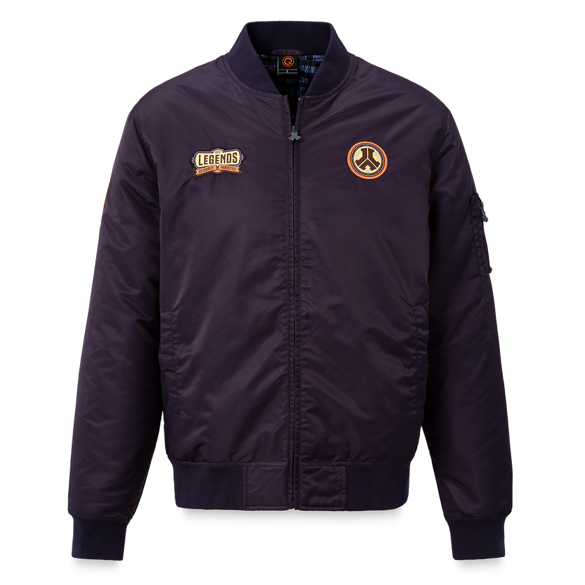 Defqon.1 Bomber Jacket Legends 25 Years Plum Color