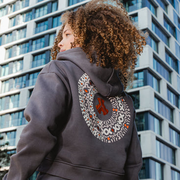 Defqon.1 Mole grey cropped Hooded zip image
