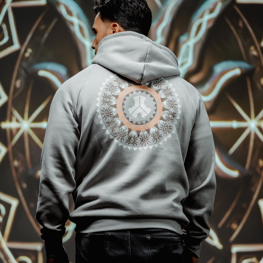 Defqon.1 Sacred Oath Misty Grey oversized Hoodie