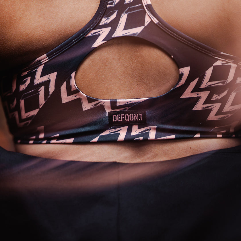 Defqon.1 Peach pattern Sport top