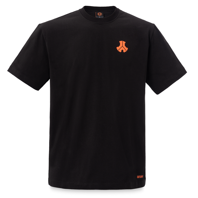 Defqon.1 Orange outline oversized t-shirt black