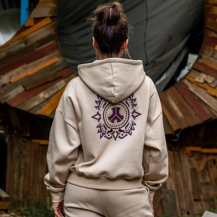 Defqon.1 Taupe boyfriend hoodie