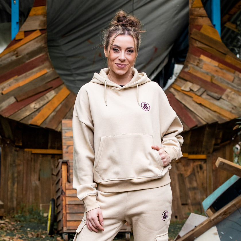 Defqon.1 Taupe boyfriend hoodie