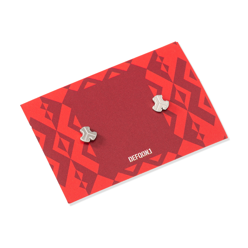 Defqon.1 Silver ear studs