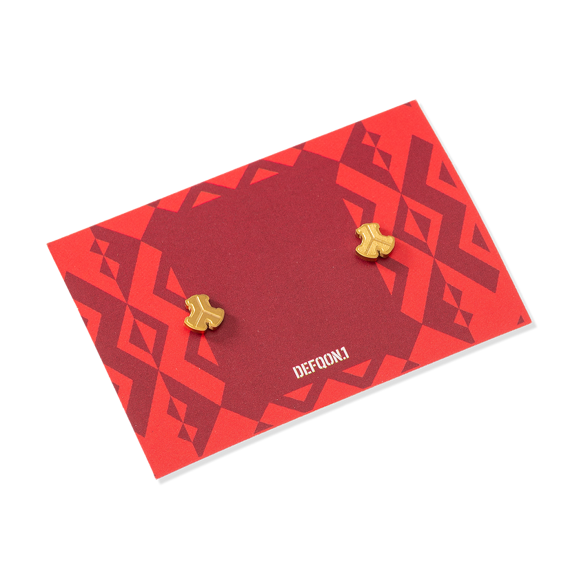 Defqon.1 Gold ear studs
