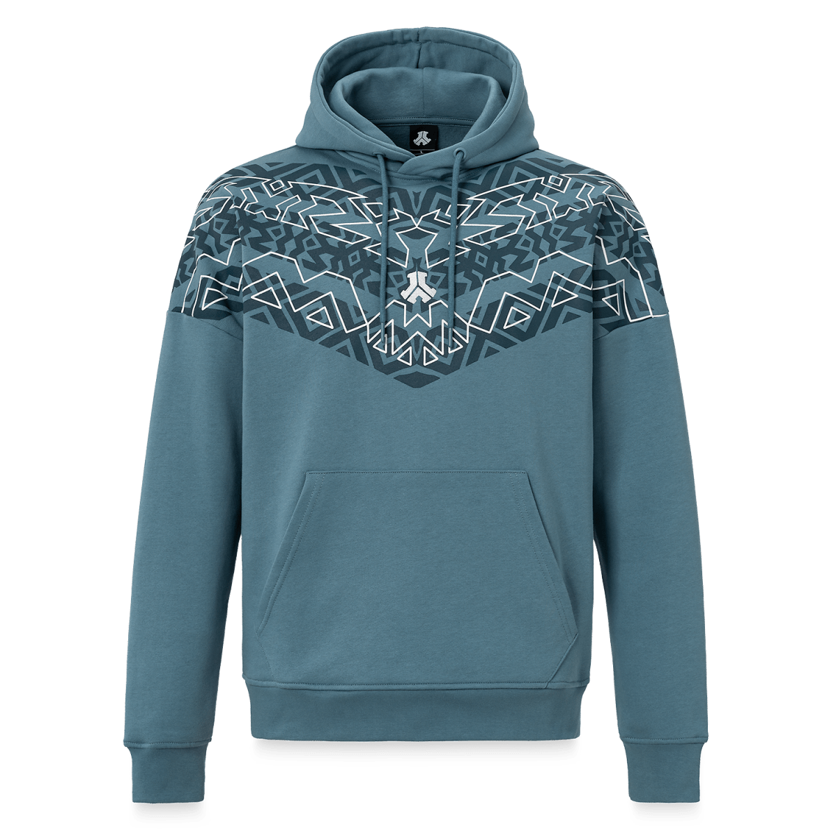 Defqon.1 Sapphire Blue Hoodie – Embroidery & Seamless Print