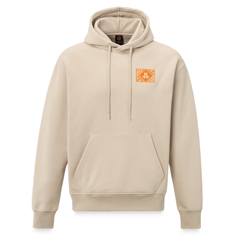 Defqon.1 Hooded Sweater Boxy Event Sand/Orange Men