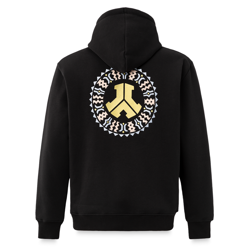Defqon.1 Boxy Hooded Sweater Event Black/Lime Green Men