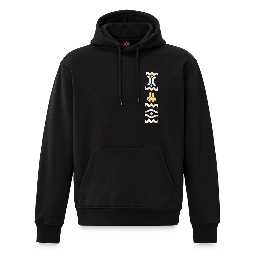 Defqon.1 Boxy Hooded Sweater Event Black/Lime Green Men