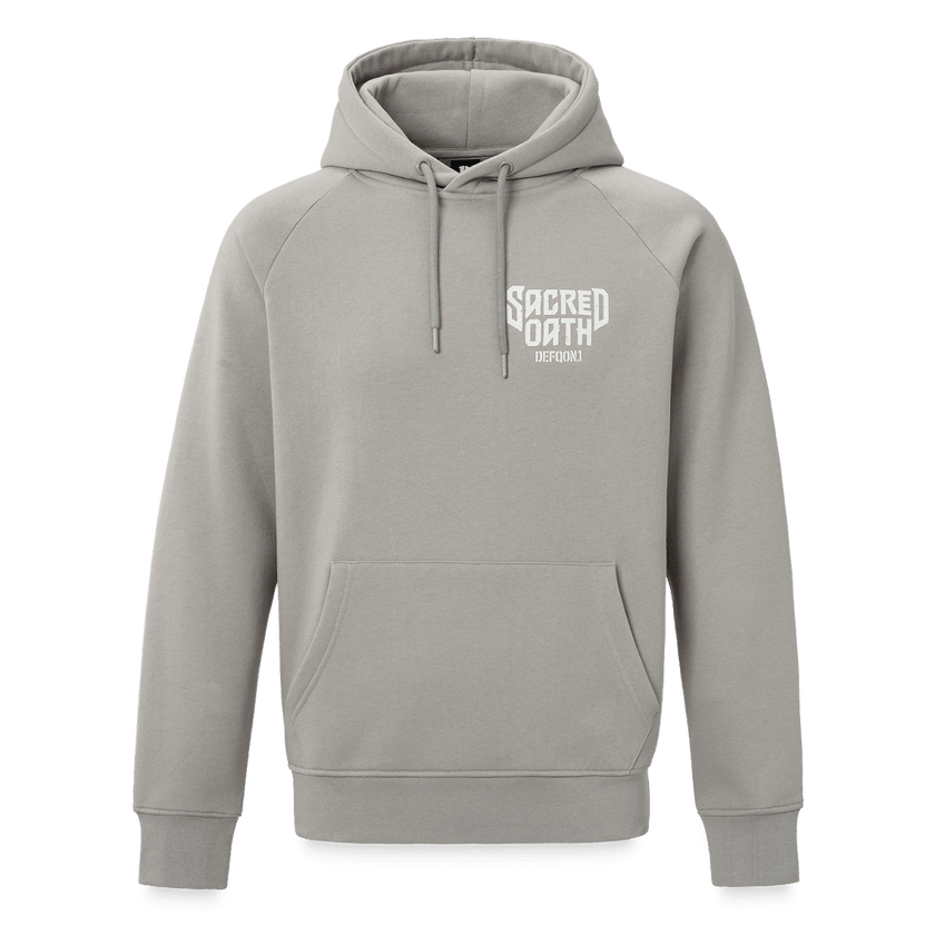 Defqon.1 Sacred Oath Misty Grey Boxy Hoodie