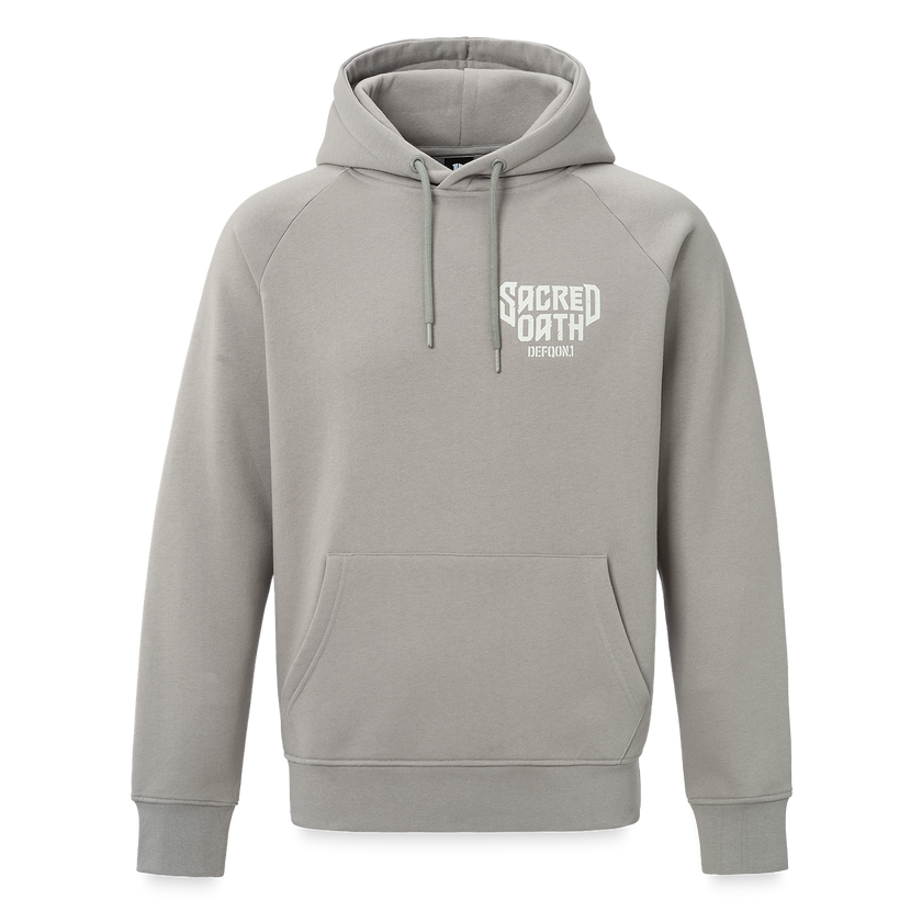 Defqon.1 Sacred Oath Misty Grey oversized Hoodie