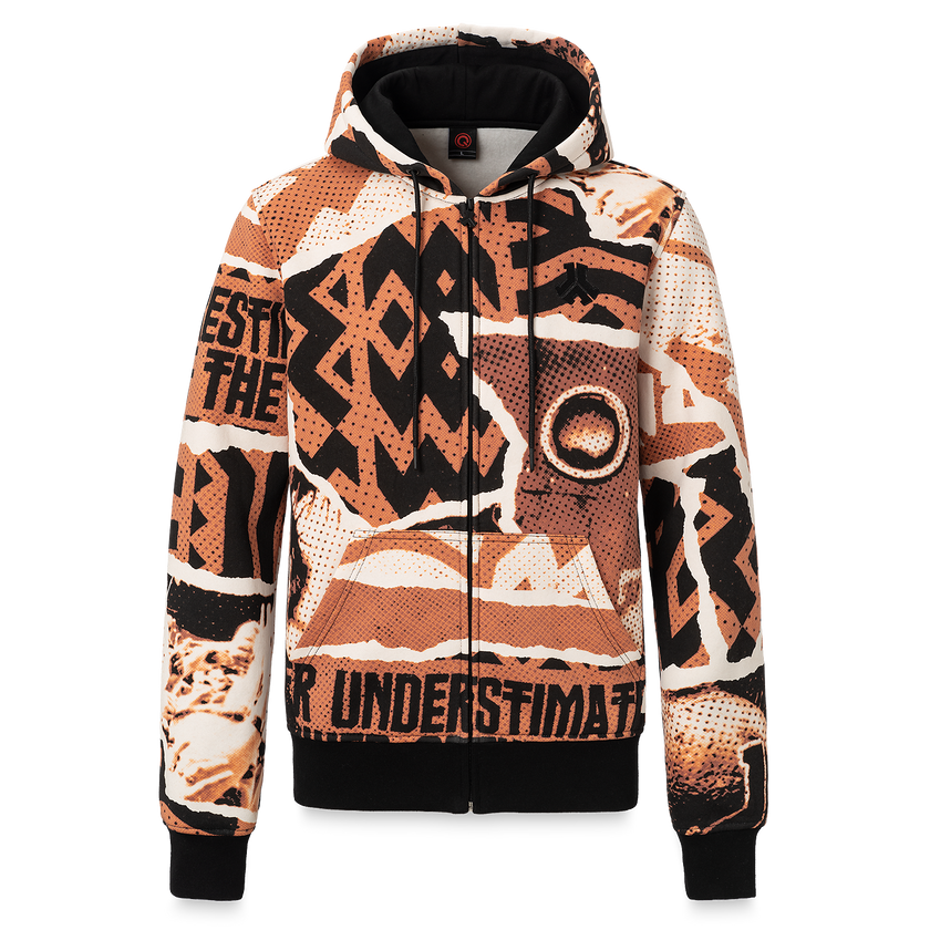 Defqon.1 Hooded zip collage orange