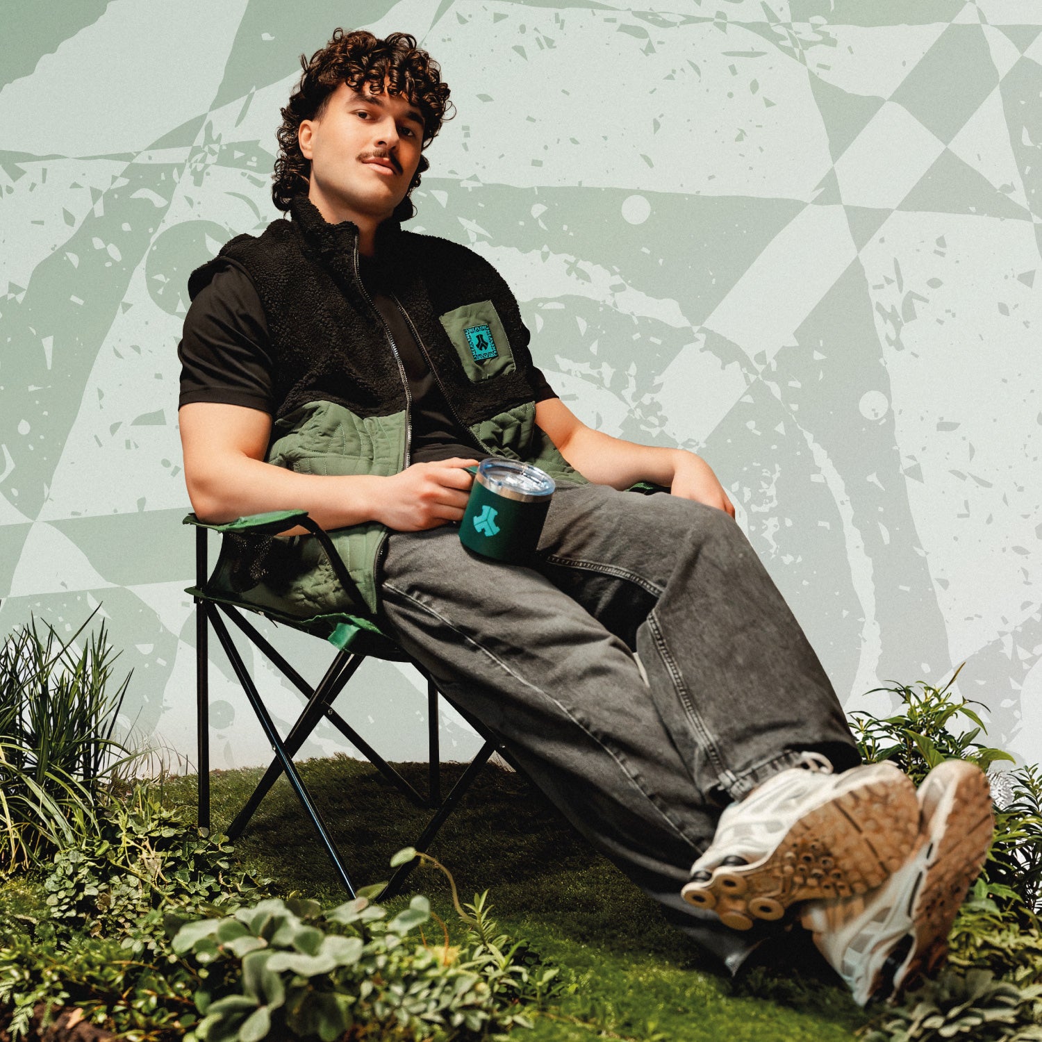 Defqon.1 Hardstyle Thermos Mug Q-dance Dark Green