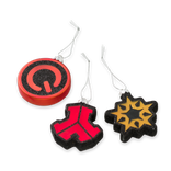 Q-dance Christmas glass ornaments image