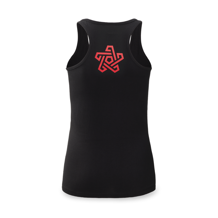 Qapital tanktop black/red