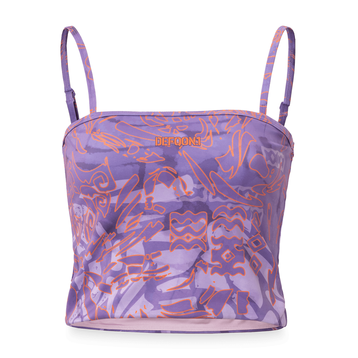 Defqon.1 Women’s Rave Allover Tie Dye Bandeau Top | Q-dance