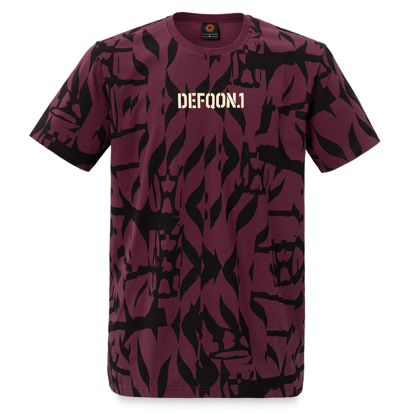 Defqon.1 all-over aubergine T-shirt