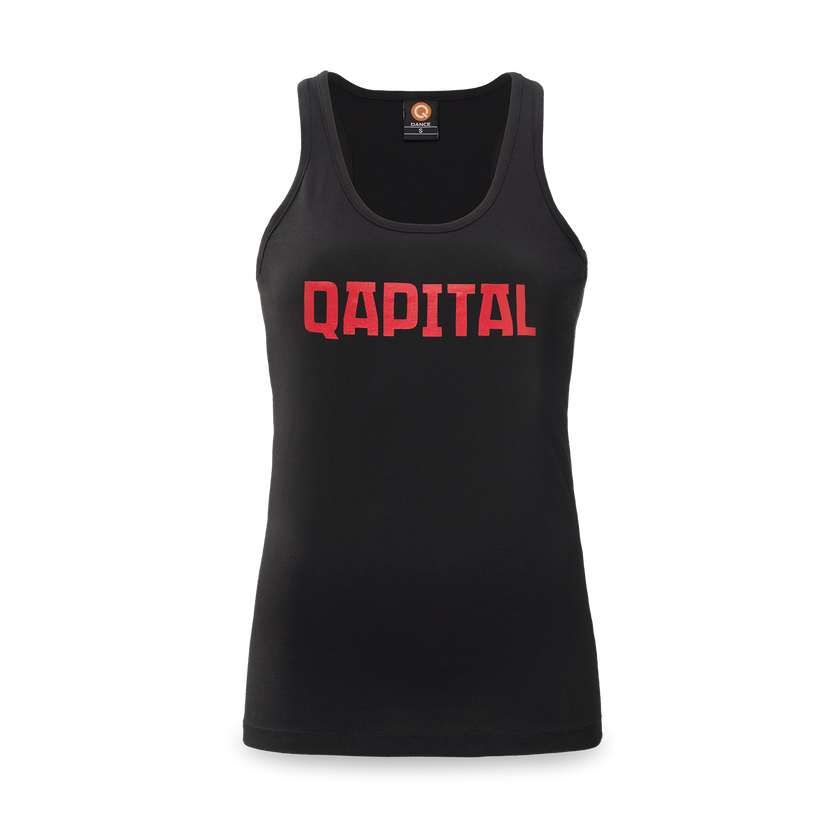 Qapital tanktop black/red