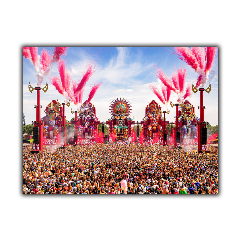 Defqon.1 Dibond RED stage by day Opening Show