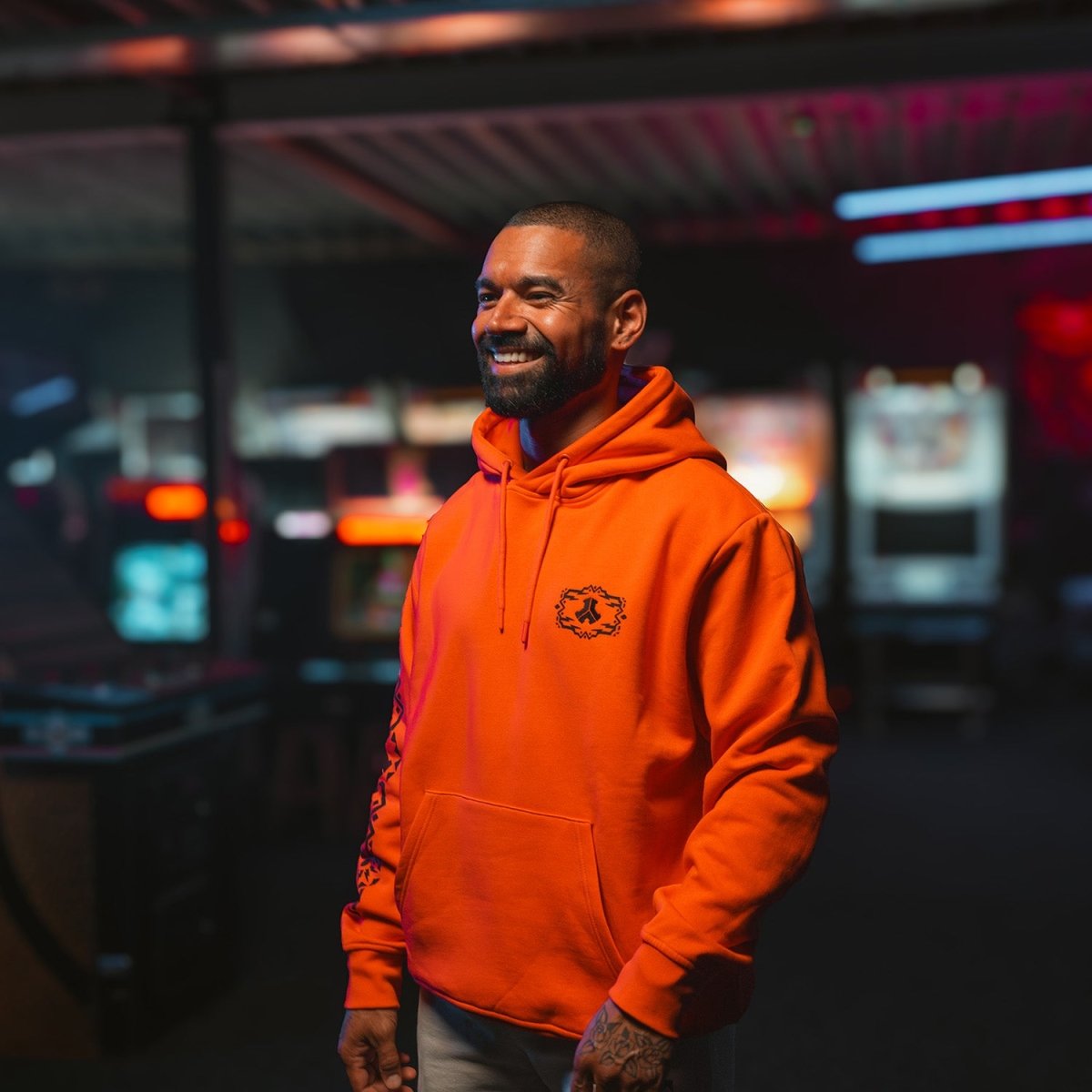 Defqon.1 Festival Hoodie – Warm Orange Boxy Fit